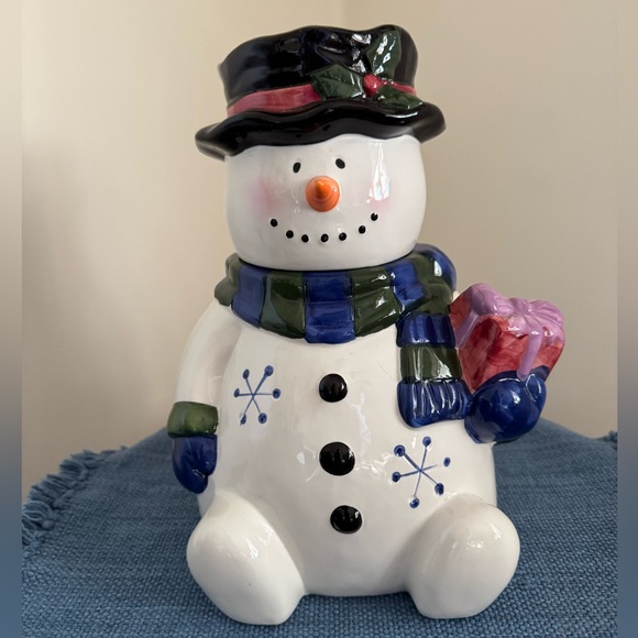 Vintage Snowman Cookie Jar